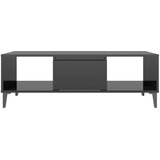  Stolić za kavu sjajni crni 103,5 x 60 x 35 cm konstruirano drvo | shoptok.hr