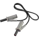 Voltcraft Fleksibilni sigurnosni mjerni vod MSB-501 [lamelni utikač 4 mm - lamelni utikač 4 mm] 0.5 m crna 10 A | Eponuda.ba