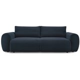 Bobochic Paris Tamno plava sklopiva sofa od samta 257 cm Lucien – | shoptok.hr