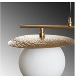 Opviq Luster Anemon-13814, 20cm, IP20, Bijelo-zlatna boja | Eponuda.ba