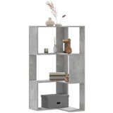 vidaXL Kutni regal za knjige 3 razine boja betona 50x50x102 cm drveni Cijene