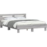  Okvir za krevet s uzglavljem boja hrasta 150x200 cm drveni | Eponuda.com
