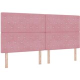 Box Spring Postelja z Blažilnikom Roza 200x200 cm Žamet, (22050654) | Shoptok.si