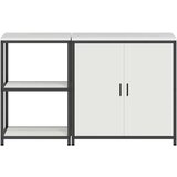 vidaXL Kuhinjski set za pohranu 2 pcs Bijela 150 x 50 x 92 cm | shoptok.hr