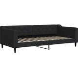  Dnevni krevet na razvlačenje s ladicama crni 90x200 cm tkanina | shoptok.hr