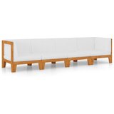 Maison Chic Seti vrtnega pohištva - Vrtna garnitura - Vrtni pohištvo set 4-delna z blazinami trden akacijev les, (21817251) | Shoptok.si