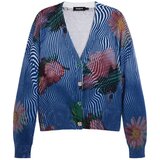 Desigual Pletena jopa mornarska / temno zelena / temno roza Cene