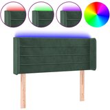 vidaXL LED posteljno vzglavje temno zeleno 83x16x78/88 cm žamet, (20933234) Cene