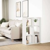 vidaXL Sobna pregrada / regal za knjige bijeli 69,5x29x103,5 cm drveni | shoptok.hr