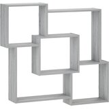  Zidna polica Siva Sonoma 98 x 17 x 91 cm Prerađeno drvo | shoptok.hr