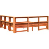  Knjižna postelja brez vzmetnice vošč. rjava 180x200 cm borovina, (21792072) | Shoptok.si