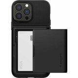 Spigen Ovitek za iPhone 13 Pro Max z držalom za kartice, odporen proti udarcem - crn, (20717545) | Shoptok.si