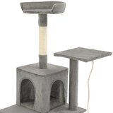  Penjalica za mačke sa stupovima za grebanje od sisala 120 cm siva | Eponuda.com