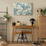  Slika - Baroque Ornaments in Light Cream-Blue Hues 90x60 Premium Print | shoptok.hr