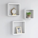 vidaXL Stenske police kocke 3 kosi bele MDF, (20623018) | Shoptok.si