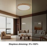  Brilagi - LED prigušiva svetiljka WOODROUND LED/30W/230V 3000-6000K prečnik 40 cm + daljinski upravljač | Eponuda.com