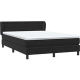 vidaXL Box spring krevet s madracem crni 160x210 cm baršunasti | shoptok.hr