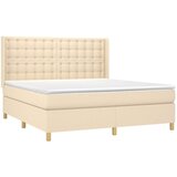  s oprugama i madracem krem 160x200 cm od tkanine | shoptok.hr