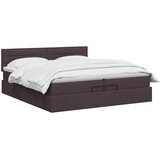  Krevet od pjene s madracem i LED-om Tamno smeđa 200 x 200 cm | shoptok.hr