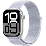 Apple Watch Series 10 [GPS 42mm case] Smartwatch with Silver Aluminium Case with Blue Cloud Sport Loop. Fitness Tracker, ECG App, Always-On Retina Display, Carbon Neutral | ePonuda.com