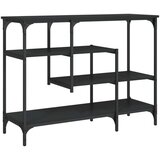  Konzolni stol s policama crni 100 x 35 x 75 cm | shoptok.hr