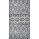 Furnova Zunanja preproga ploščato tkanje 80x150 cm modre črte, (21930643) Cene