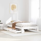  Okvir kreveta bez madraca bijeli 90 x 200 cm masivna borovina | shoptok.hr