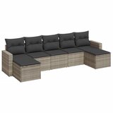  7-dijelni set vrtnih sofa svjetlosivi od poliratana | shoptok.hr