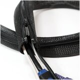 Logilink Cable sleeve Zipper, Polyester, OD: 30 mm, black, 2 m, KAB0047
