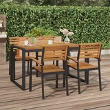 Vrtni stol s U-nogama 140 x 80 x 75 cm od masivnog drva bagrema | shoptok.hr