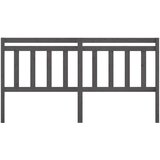 Uzglavlje za krevet sivo 186 x 4 x 100 cm od masivne borovine | shoptok.hr