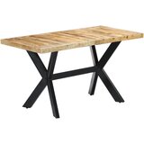  Blagovaonski stol od masivnog grubog drva manga 140x70x75 cm | shoptok.hr