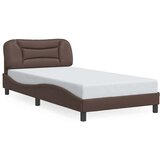  Okvir za krevet bez madraca Hvar smeđi 100x200 cm od umjetne kože | Eponuda.com