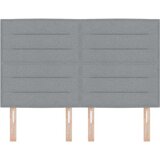  LED glava kreveta s LED trakama Svijetlo siva 144 cm tkanina | shoptok.hr