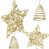  Božićni ukras &amp;ldquo;Zvijezda&amp;rdquo; &amp;ndash; 14 &amp;times; 27 cm, zlatna Slike