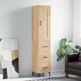 vidaXL Visoka omara sonoma hrast 34,5x34x180 cm inženirski les | Shoptok.si