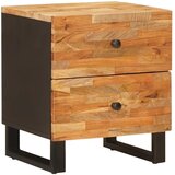  Noćni ormar 2 kom. Smeđa 40 x 33 x 46 cm Čvrsto drvo manga | shoptok.hr