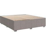  Krevet s oprugama i madracem smeđesivi 200x200 cm od tkanine | shoptok.hr