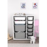 Hanah home višenamenska polica zen 2D2K6U white grey | ePonuda.com
