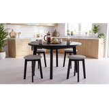  Tabure KUBE prečnik 36 cm crna/siva | Eponuda.com