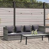 Vrtni ležaj sivi 200 x x 60 cm od poliratana | shoptok.hr