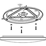 Eglo frania plafonjera/1, led, 17,3w, 2000lm, ip44, okrugla, bijela | shoptok.hr
