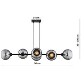  Brilagi - Visilica na sajli 6xE27/60W/230V crna/dimno siva | Eponuda.com