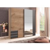 CARRYHOME OMARA Z DRSNIMI VRATI, barve grafita, hrastova deska | Shoptok.si