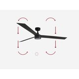 Faro 34293-1TW - LED prigušiva ventilator CRUISER LED/18W/230V 2700/4000/6500K + DO | Eponuda.com