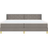  Postelja z vzmetnico z vzmetnico Taupe 200 x 200 cm Poliester, (5000127583) | Shoptok.si