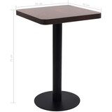 Bistro stol tamnosmeđi 50 x 50 cm MDF | Eponuda.com