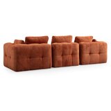 Atelier Del Sofa amaris 3 seater with pouffe orange ugaona sofa | ePonuda.com