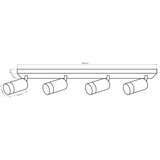 Ugradno spot svetlo ARRAS 4xGU10/10W/230V, belo | Eponuda.com