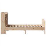 vidaXL Krevet s regalom za knjige bez madraca 100x200 cm borovina | shoptok.hr